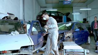 Alexandra's Hot Threesome in the Workshop