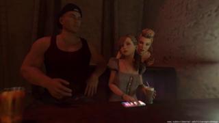 Dirty Tranny Threesome: Hard Fucking, Loud Moans, Milky Rods, Great Cumshot