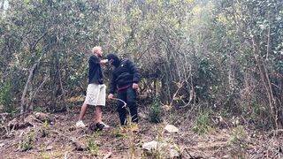Two babes get plowed by multiple strangers, milked hard and thoroughly while helpless in the woods