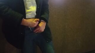 guy jerks off publicly in downtown EXTREME
