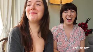 Lesbians go wild with whipped cream and dildos