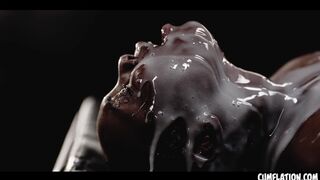 Zaawaadi's Pussy✌ Gets Filled With Hot Cum Explosions From Insatiable Black Love Routines