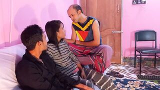Swap session: Babe shares cock🍆 and action with two guys