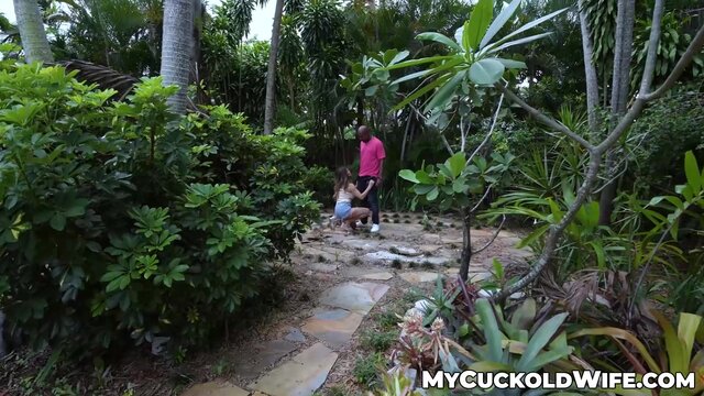 Seductive wife Alex Isadora is ridden hard while cucking her husband