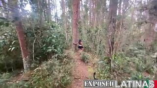 Hidden Latina Sex - I Seduce My Neighbor's MILF in the Forest - Alexa Lewis