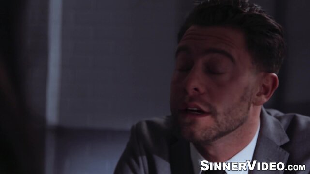 Lustful Evelyn Clairebent sucks thick cock in a passionate fucking session with hot Nathan Bronson