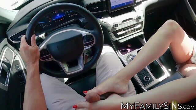 Slutty wife Kat Marie cheats her husband with BBC car mechanic