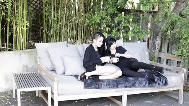 Beautiful Tattoos Lesbian Orgy