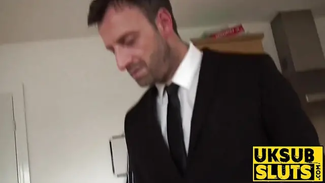 UKSubSluts com - Dark-haired MILF receives intense penetration