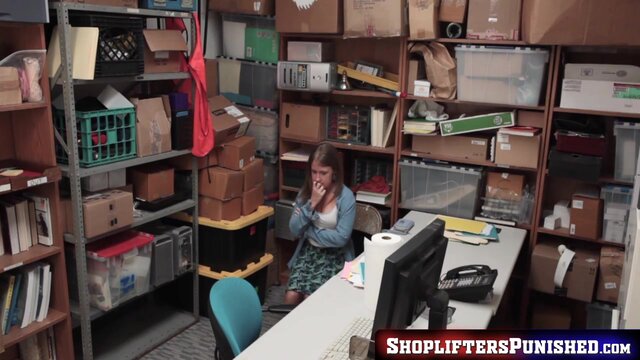 Brooke Bliss slammed deep by big dick cop in the office taking it raw