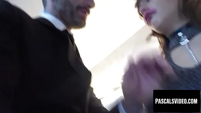 Brunette teen pumps juice on a hard cock🌭