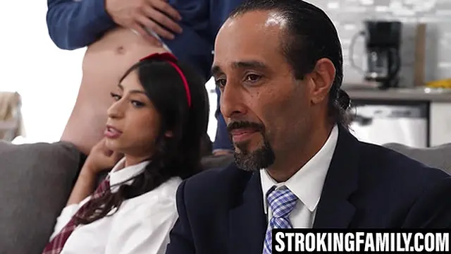 Sona Bella's pussy filled with a creampie from her man