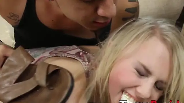 Teen sluts punished - intense rough sex with blonde teen Lily Rader and jock Bruno Dickemz