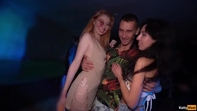 Orgy at College Sex Party - Hardcore Sex and Creampie with Katty West