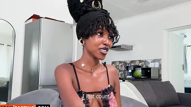 Tight 18yo Ebony Hardcore RAMMED By Big White Cock After Deep Throat