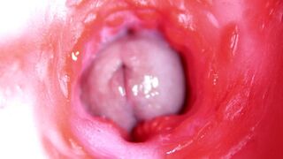 Extreme close up of a big cock in a sloppy wet sweet hole!