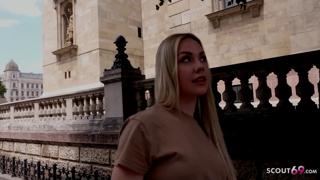 'German Scout ravages model Angie Lynx on street casting, raw and unbridled'