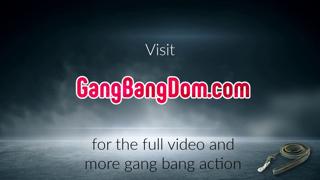 GANGBANGED SLUT GETS WRECKED BY MULTIPLE COCKS IN DEEP, RAW ACTION