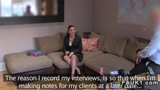 London honey gets ravished by casting couch's lustful demands