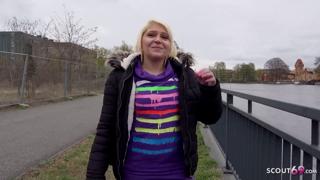German teen girl gets picked up in Germany and fucked hard on street