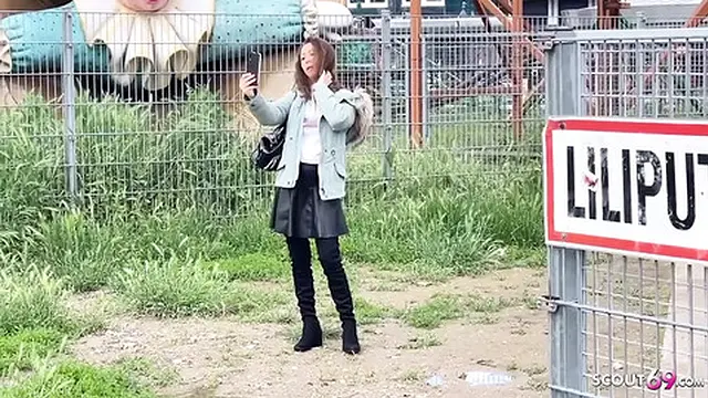 German Scout - Hot Teenie Julia Bach′s Butt🍑 Play at Pickup Casting