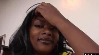 'Young ebony cutie ravaged and destroyed, every hole consumed, mercilessly'