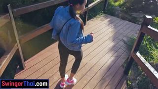 Thai MILFs deep throbbing cunnilingus cave sex adventure with lush, juicy, titanic breasts on full display