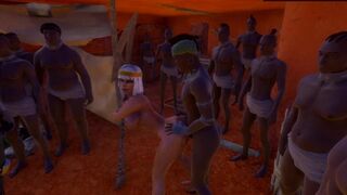 Pharaoh's Fleshily Dominate Partner Releases Intense Pleasure in Lively 3D